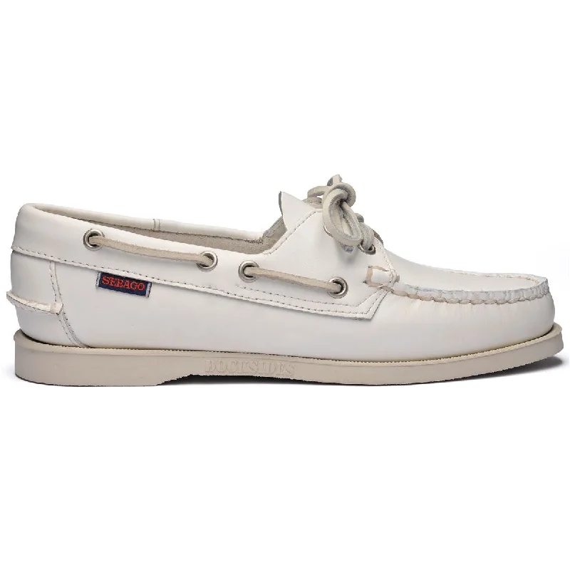 women boat shoes with non - slip soles for safetyDocksides Portland Woman - White