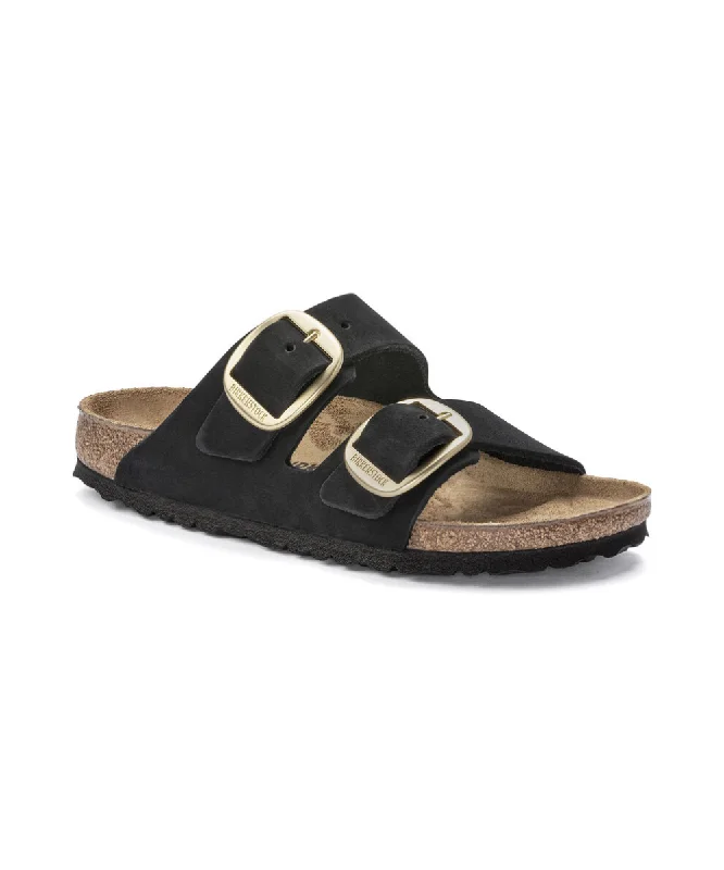 Women's Ankle - Strap Sandals with a Block Heel in Red for a Sophisticated StyleBIRKENSTOCK ARIZONA BIG BUCKLE FIT IN BLACK