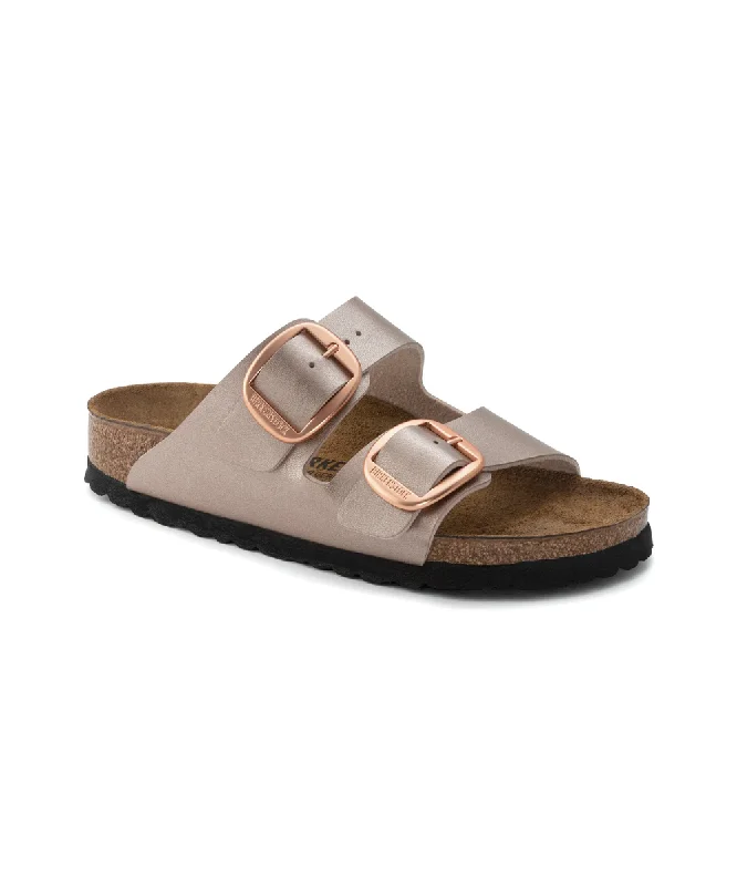 Women's Cork - Soled Espadrille Sandals with a Rope - Trimmed Upper in Navy for a Summer VibeBIRKENSTOCK ARIZONA BIG BUCKLE IN COPPER