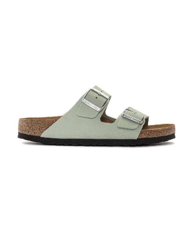 Women's Sandals with a Glitter - Coated Strap in Gold for a Sparkly Summer OutfitBIRKENSTOCK ARIZONA SOFT BEDDING NARROW FIT IN MINT