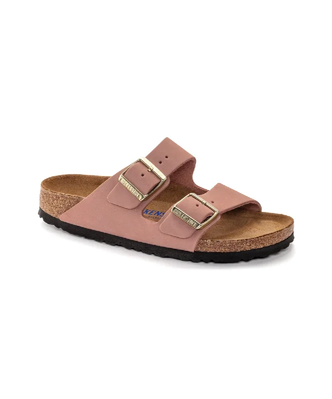 Women's Cork - Soled Espadrille Sandals with a Rope - Trimmed Upper in Navy for a Summer VibeBIRKENSTOCK ARIZONA SOFT BEDDING IN ROSE