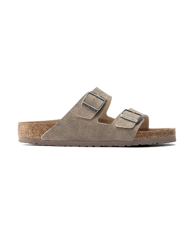 Child - Friendly Women's Sandals with a Secure Buckle in Purple for Moms on the GoBIRKENSTOCK ARIZONA VEGAN NARROW FIT IN DUSTY GREY