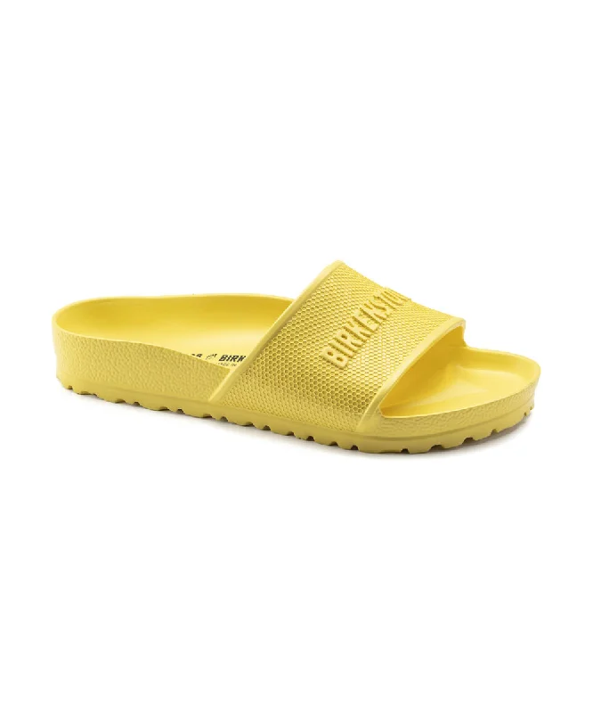 Waterproof Women's Rubber Beach Sandals with Arch Support in Blue for Water ActivitiesBIRKENSTOCK BARBADOS IN YELLOW