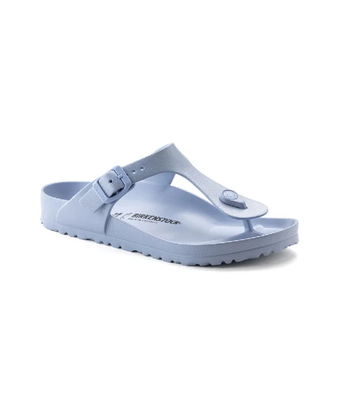 Orthopedic Women's Sandals with Arch Support in Gray for Foot HealthBIRKENSTOCK GIZEH ESSENTIALS IN DUSTY BLUE