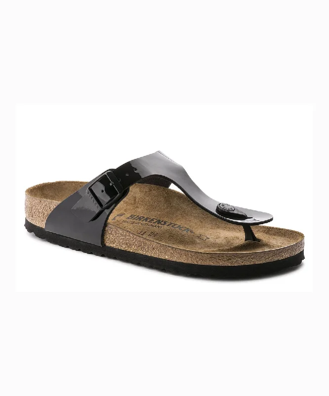 Plus Size Women's Wide - Width Platform Sandals in Black for Added Comfort and HeightBIRKENSTOCK GIZEH