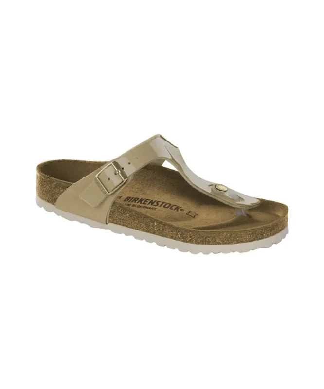 Women's Leather - Strapped Sandals with a Braided Detail in Brown for a Rustic AppealBIRKENSTOCK GIZEH IN SAND