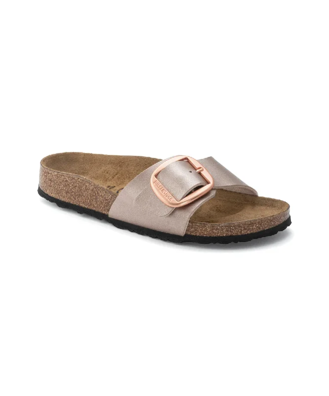 Women's Ankle - Strap Sandals with a Block Heel in Red for a Sophisticated StyleBIRKENSTOCK MADRID BIG BUCKLE IN COPPER