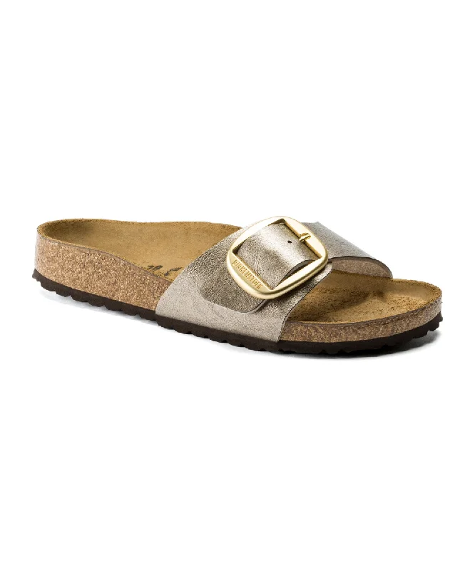 Child - Friendly Women's Sandals with a Secure Buckle in Purple for Moms on the GoBIRKENSTOCK MADRID BIG BUCKLE IN GRACEFUL TAUPE