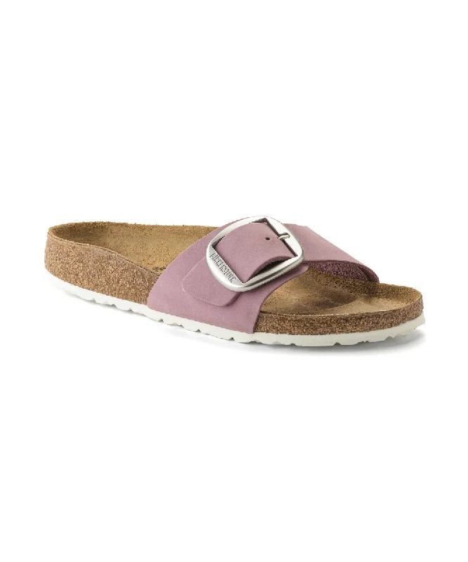 Women's Leather - Strapped Sandals with a Braided Detail in Brown for a Rustic AppealBIRKENSTOCK MADRID BIG BUCKLE NARROW FIT IN ORCHID