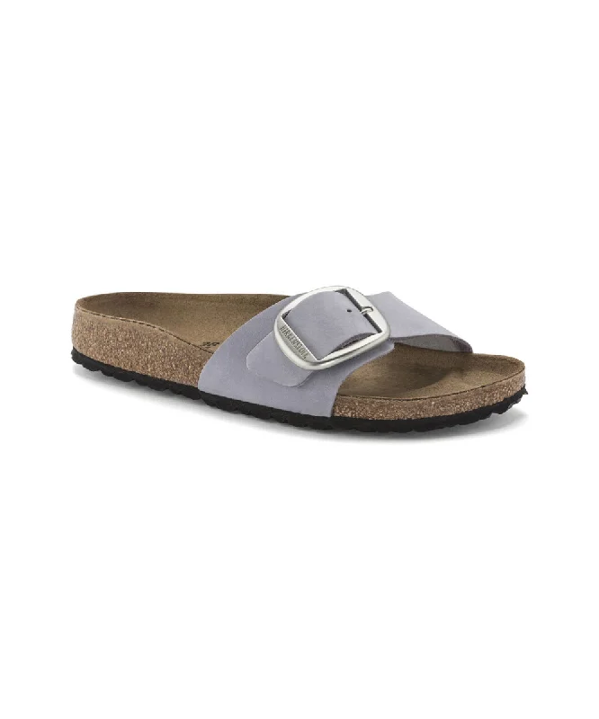 Child - Friendly Women's Sandals with a Secure Buckle in Purple for Moms on the GoBIRKENSTOCK MADRID BIG BUCKLE NARROW FIT IN PURPLE