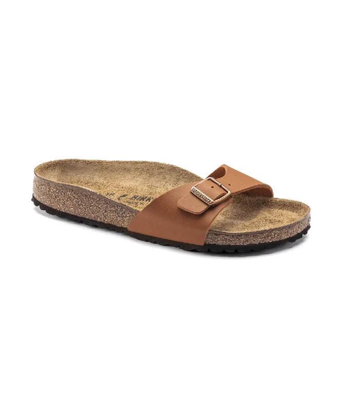 Women's Cork - Soled Espadrille Sandals with a Rope - Trimmed Upper in Navy for a Summer VibeBIRKENSTOCK MADRID REGULAR FIT IN GINGER BROWN