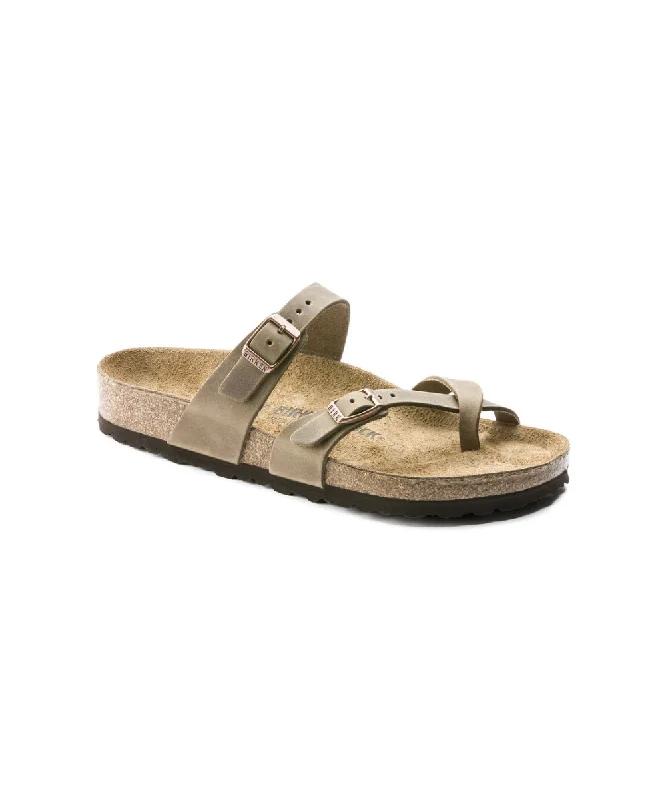 Child - Friendly Women's Sandals with a Secure Buckle in Purple for Moms on the GoBIRKENSTOCK MAYARI REGULAR FIT IN TABACCO BROWN