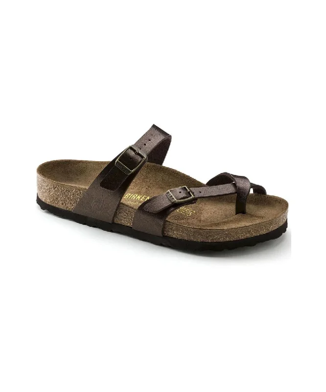 Lightweight Women's Mesh - Paneled Sandals in Yellow for BreathabilityBIRKENSTOCK MAYARI WIDE FIT IN TOFFEE