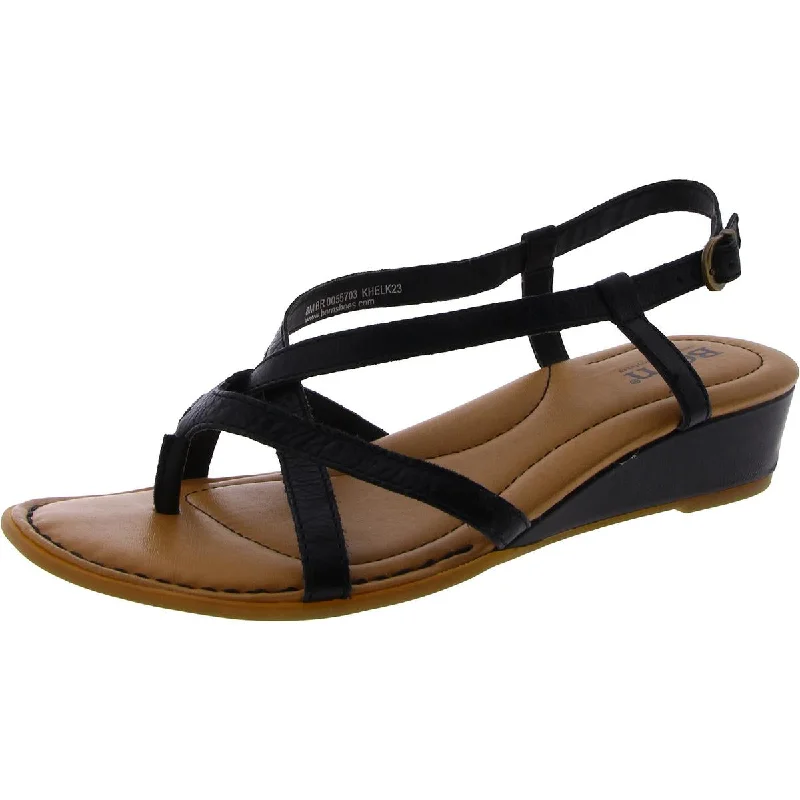 Elastic - Strap Women's Sandals with a Padded Toe in Teal for Easy On - and - OffBorn Womens Leather Adjustable Wedge Sandals