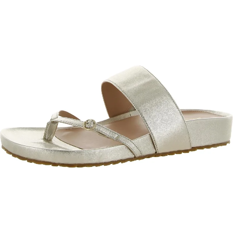 Orthopedic Women's Sandals with Arch Support in Gray for Foot HealthCole Haan Womens Milani Leather Slip On Thong Sandals