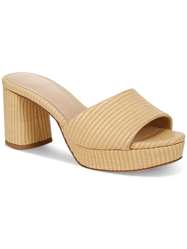 Lightweight Women's Mesh - Paneled Sandals in Yellow for BreathabilityDALI Womens Woven Textured Platform Sandals