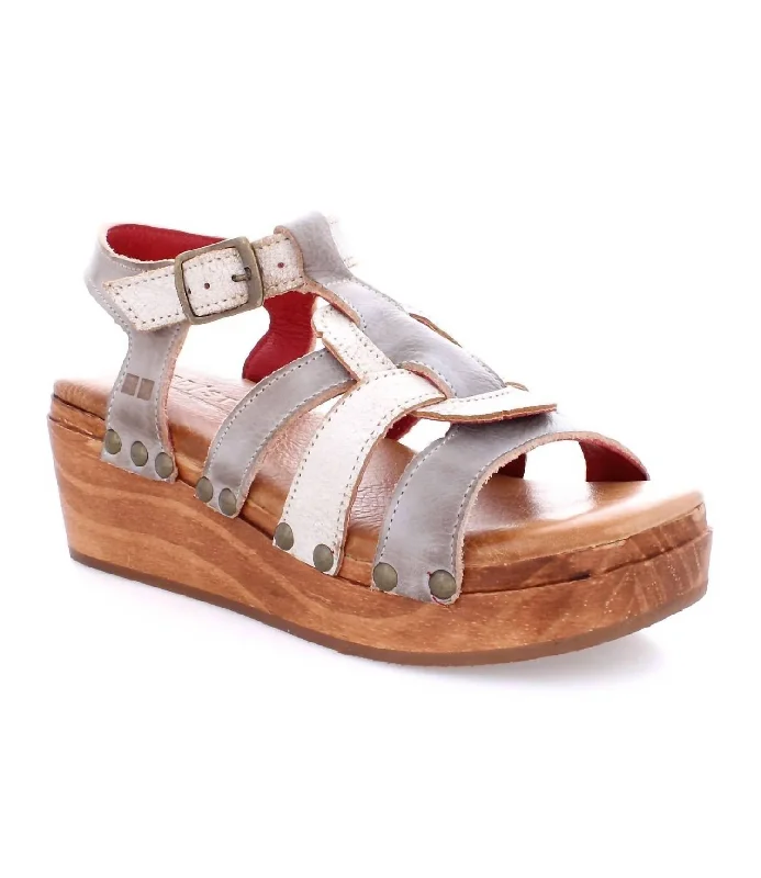 Women's Sandals with a Floral - Printed Upper in Pink for a Feminine Spring LookFabiola Wedge Sandal In Nectar Lux Icicle Rustic