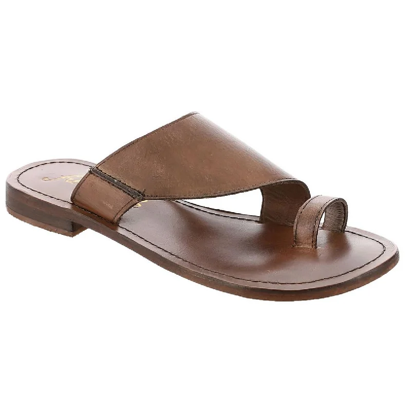 Adjustable Strap Women's Sandals with a Padded Heel in Pink for a Custom FitFree People Womens Sant Antoni Leather Toe Loop Slide Sandals