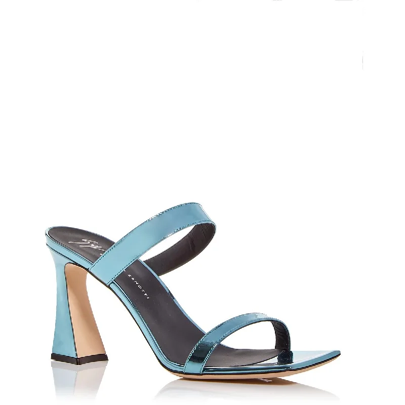 Elastic - Strap Women's Sandals with a Padded Toe in Teal for Easy On - and - OffGiuseppe Zanotti Womens Vanilla Metallic Square Toe Heels