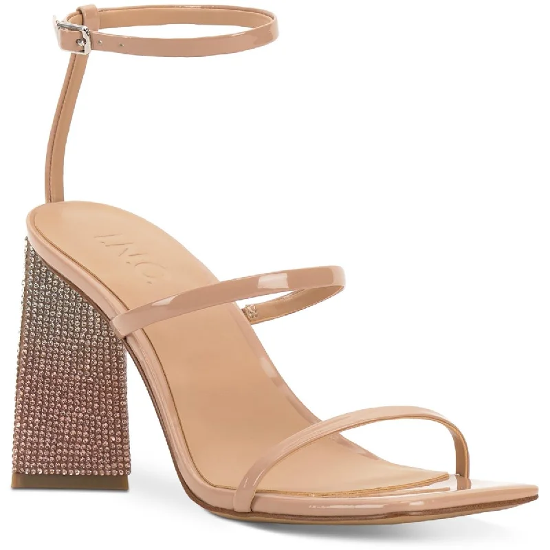 Women's Sandals with a Glitter - Coated Strap in Gold for a Sparkly Summer OutfitINC Womens Bixa  Slip On Dressy Heels