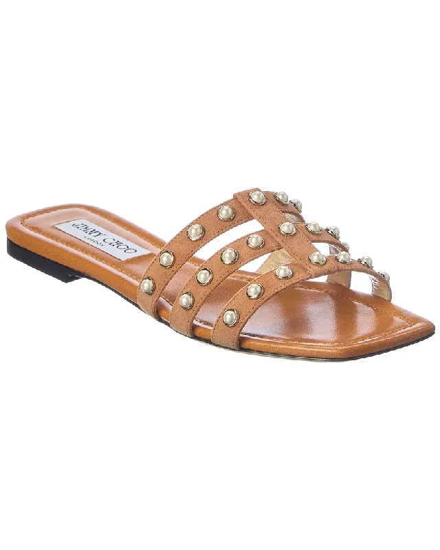 Women's Thong Sandals with a Beaded Design in Multicolor for a Beachy AestheticJimmy Choo Hazal Leather Sandal