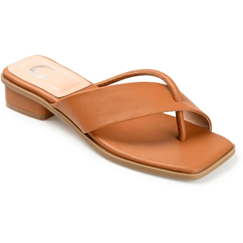 Adjustable Strap Women's Sandals with a Padded Heel in Pink for a Custom FitJournee Collection Womens Mina Faux Leather Block Heel