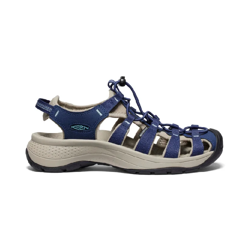 Women's Leather - Strapped Sandals with a Braided Detail in Brown for a Rustic AppealKEEN Astoria West Sandal - Women's