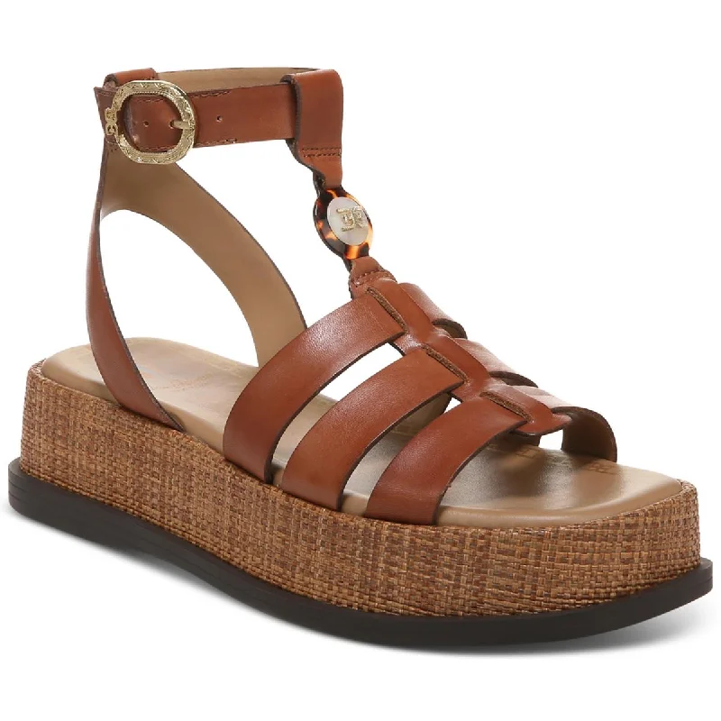 Child - Friendly Women's Sandals with a Secure Buckle in Purple for Moms on the GoSam Edelman Womens Naima Faux Leather Square Toe Platform Sandals