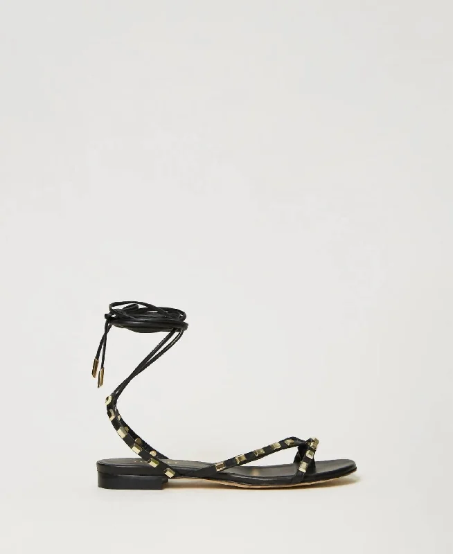 Women's Cork - Soled Espadrille Sandals with a Rope - Trimmed Upper in Navy for a Summer VibeSandalo Thongs Sandal In Nero