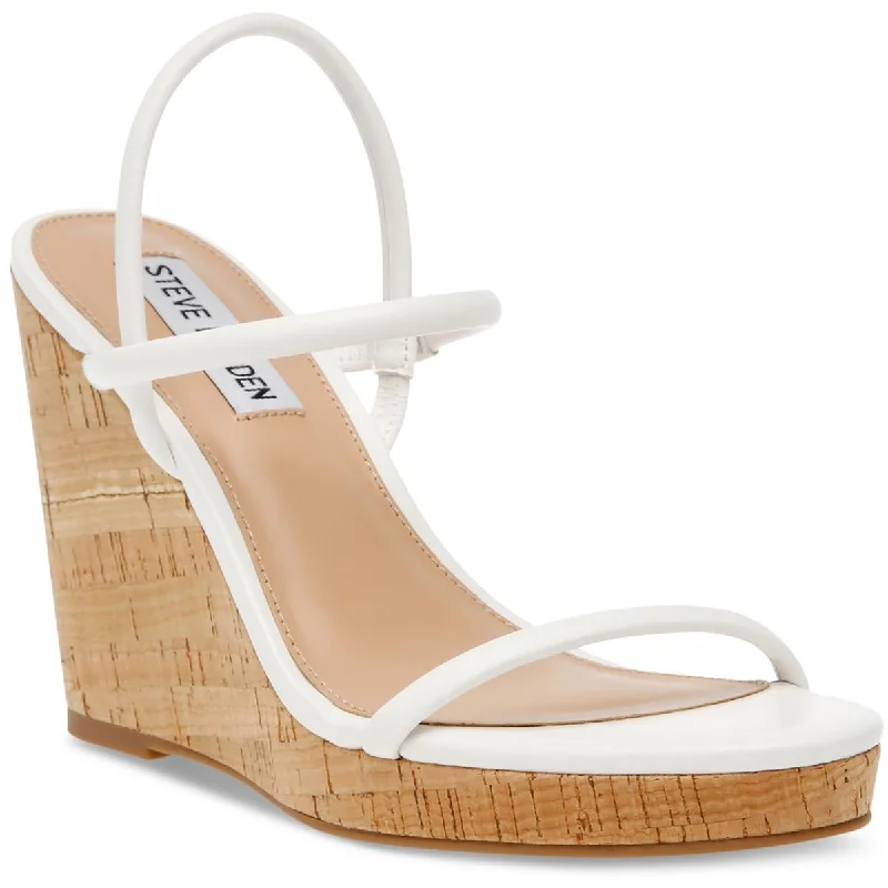 Women's Sandals with a Floral - Printed Upper in Pink for a Feminine Spring LookSteve Madden Womens Leather Almond Toe Platform Sandals