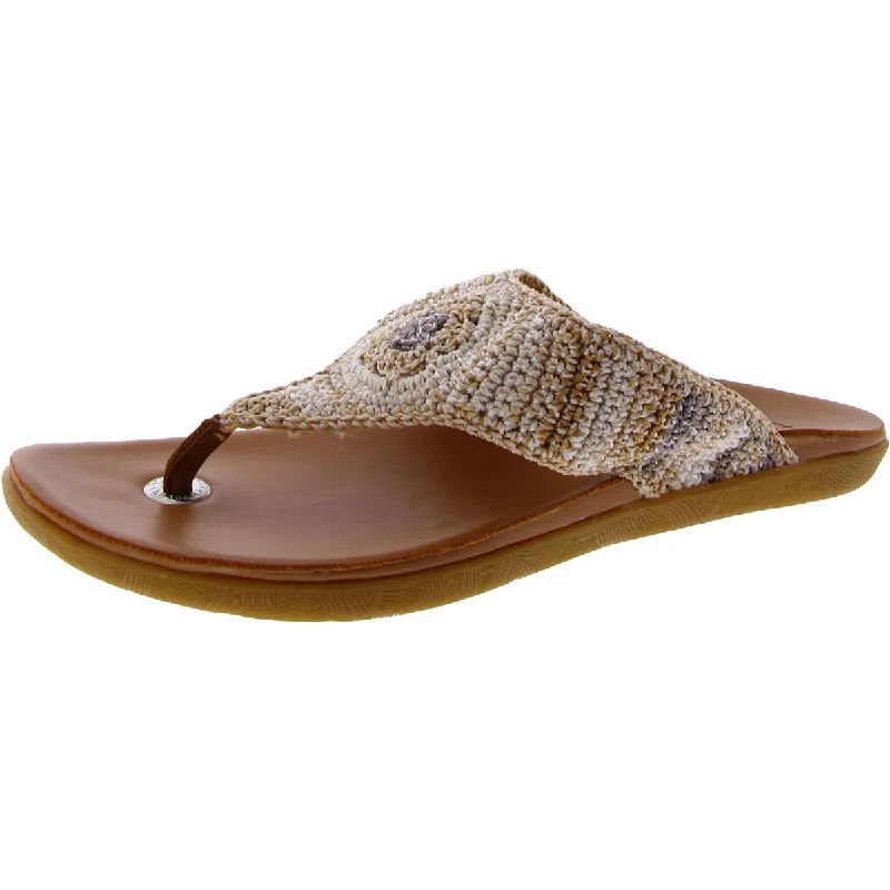 Women's Sandals with a Glitter - Coated Strap in Gold for a Sparkly Summer OutfitThe Sak Womens Slip On Open Toe Thong Sandals