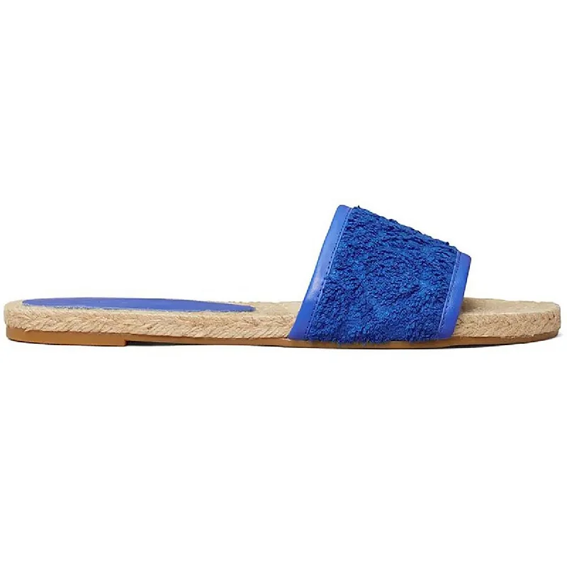 Elastic - Strap Women's Sandals with a Padded Toe in Teal for Easy On - and - OffTory Burch Womens Leather Woven Espadrilles