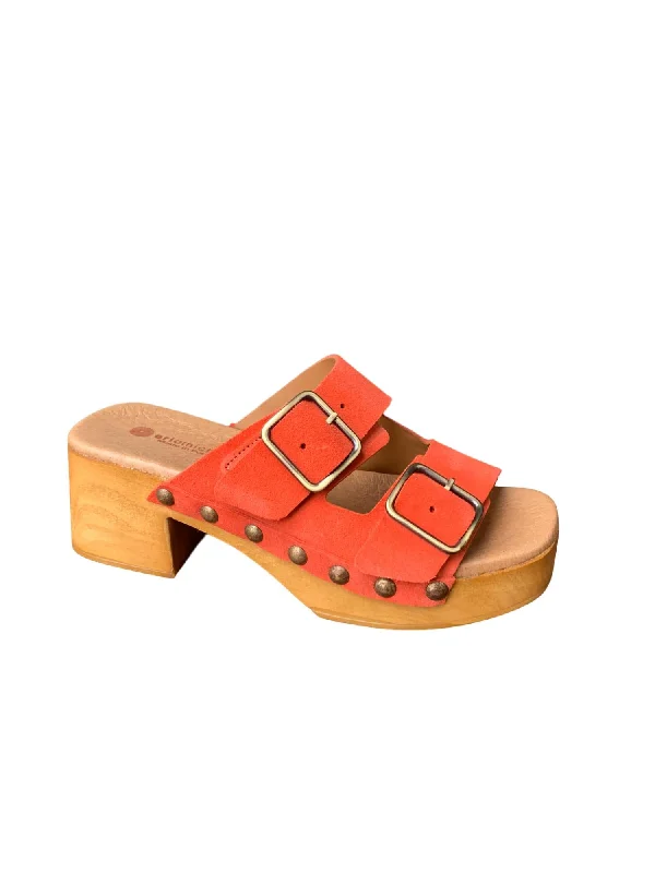 Women's Rhinestone - Embellished Open - Toe Sandals in Silver for a Glamorous Party LookWomen's Austin Clog In Coral