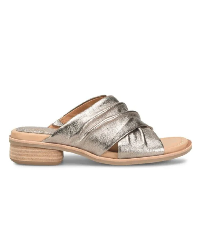 Adjustable Strap Women's Sandals with a Padded Heel in Pink for a Custom FitWomen's Fallon Slide Sandal In Bronze