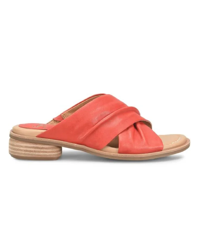 Waterproof Women's Rubber Beach Sandals with Arch Support in Blue for Water ActivitiesWomen's Fallon Slide Sandal In Coral