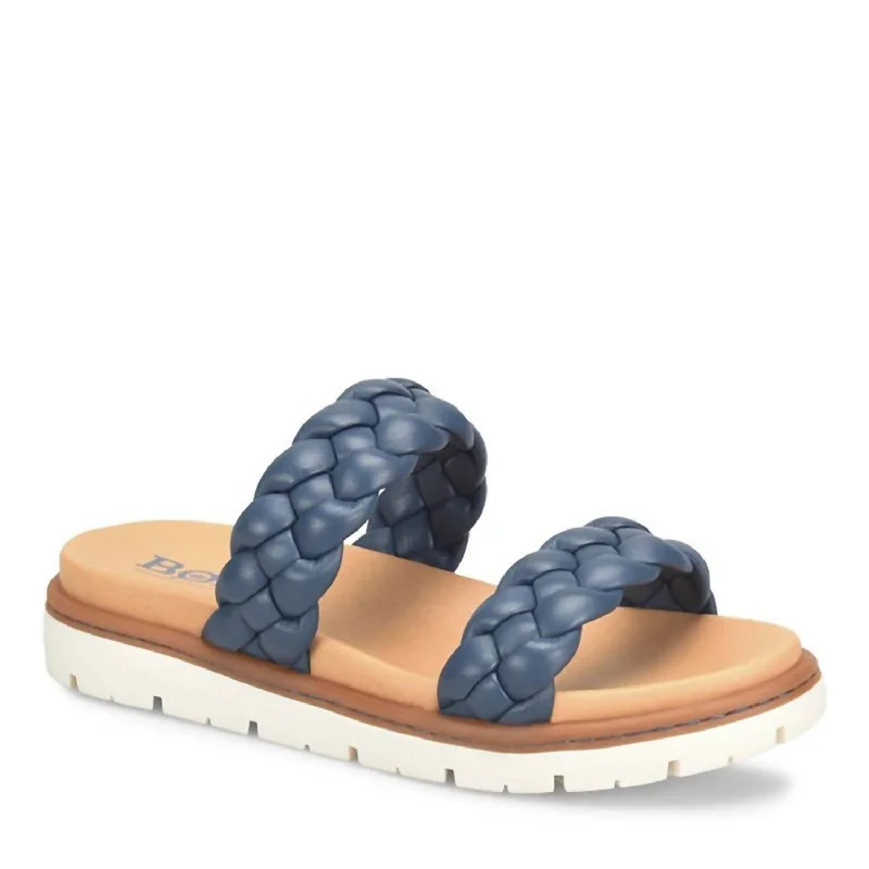 Elastic - Strap Women's Sandals with a Padded Toe in Teal for Easy On - and - OffWomen's Freesia Sandal In Navy