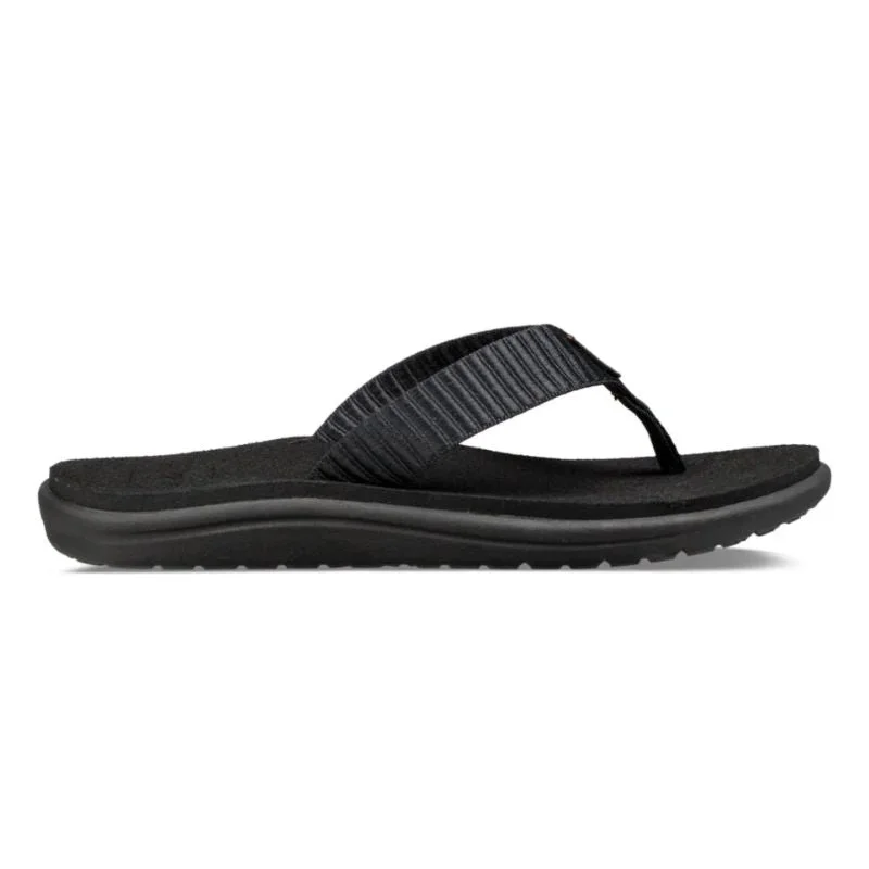 Plus Size Women's Wide - Width Platform Sandals in Black for Added Comfort and HeightWomens Voya Flip