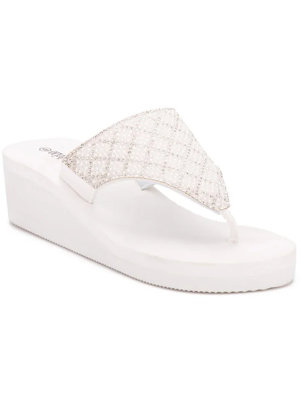 Child - Friendly Women's Sandals with a Secure Buckle in Purple for Moms on the GoWomens Wedge Rhinestones Wedge Sandals